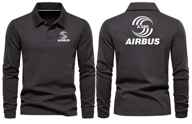 AIRBUS A380 LONG SLEEVE  POLO